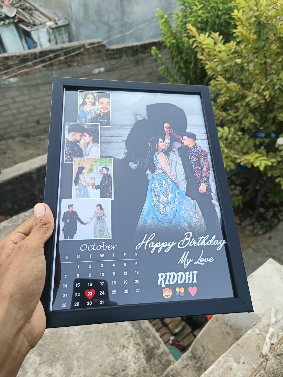 Custom wooden photo frame by Dwarkadhish Digital